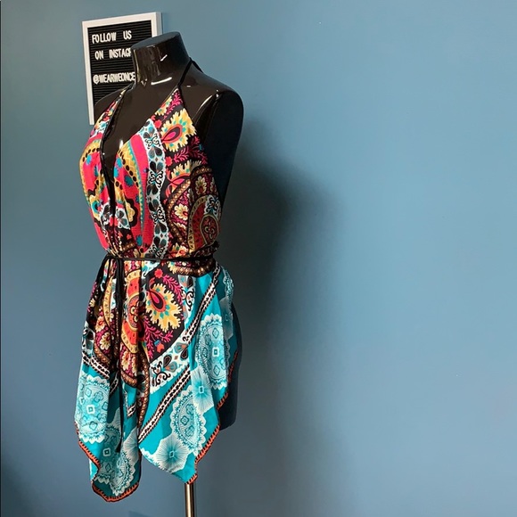 Silk Printed Scarf Top - Picture 5 of 6